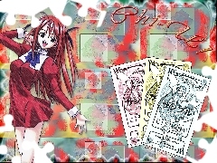 karty, kobiety, Mahou Sensei Negima