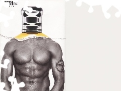 perfumy, flakon, Moschino, tors