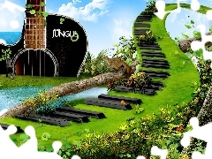 Gitara, Klawisze, Dżungla