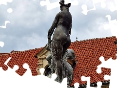 Ogrody Wallensteina, Zabytek, Praga, Posąg