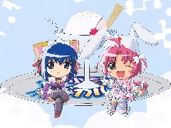 ludzie, deser, lody, Nurse Witch Komugi