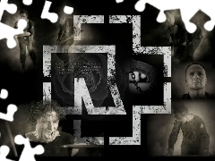 twarze, łańcuch, Rammstein