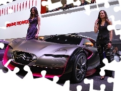 Citroen Survolt, Modelki, Pokaz