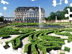 Zieleń, Fontanna, Augusturburg, Zamek