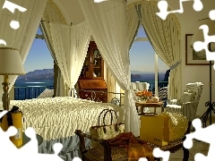 Hotelowa, Okno, Krajobraz, Sypialnia