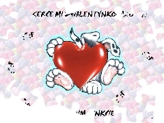 Serce, Walentynki, Czerwone