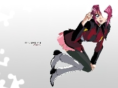 mini, salut, Gundam Seed, kobieta