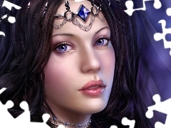 Diadem, Spojrzenie, Kobieta