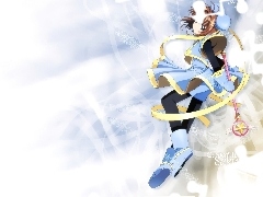 kij, szarfa, Cardcaptor Sakura, dziewczyna