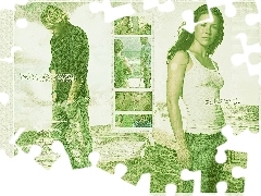 woda, Evangeline Lilly, Filmy Lost, zdjęcia, Josh Holloway