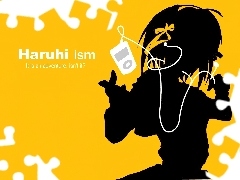 dziewczyna, ipod, Suzumiya Haruhi No Yuuutsu
