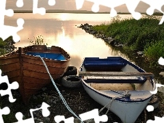 Brzeg, Łódki, Jezioro