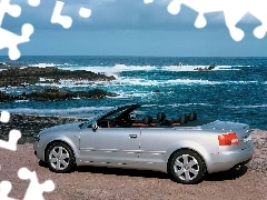 Audi A4, Cabrio, Srebrne