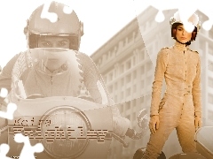 Kask, Motocykl, Keira Knightley, Kombinezon, Ducati 750