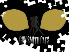 postacie, napis, Gunsmith Cats