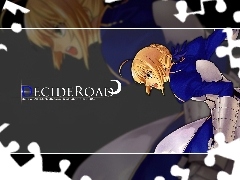 kobieta, zbroja, Fate Stay Night