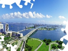Most, Woda, Miasto