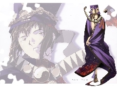 szata, postać, Boogiepop Phantom, kapelusz, twarz