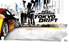 miasto, samochód, The Fast And The Furious 3, napis, postacie