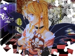 oczy, dziewczyna, kolczyki, Death Note, serce, okno