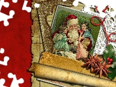 Dzieci, Papier, Mikołaj