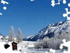 Śnieg, Góry, Zima, Las, Ośnieżone