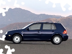 Granatowy, Volkswagen Golf 4