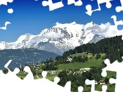 Las, Domki, Góry