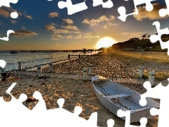 Morze, Łódka, Plaża