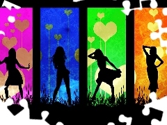 Serca, Cienie, Cztery, Kobiety