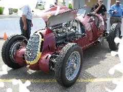 maska, silnik, Alfa Romeo, koła