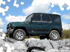 Zielonkawy, UAZ