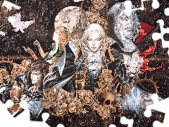 sowa, postacie, Castlevania, czaszka, śmierć