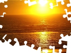 Plaża, Słońca, Morze, Spacer, Zachód