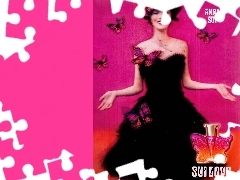 motyl, perfum, flakon, Anna Sui, kobieta, love