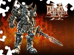 zbroja, mężczyzna, Dungeon Siege, miecz, postać