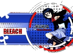 dziewczyna, logo, Bleach, napisy
