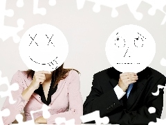 Twarze, Maski, Namalowane