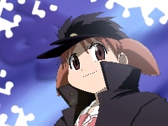 postać, kurtka, Azumanga Daioh