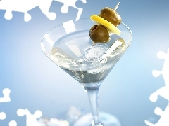 Plasterek, Oliwki, Biały, Cytryny, Drink