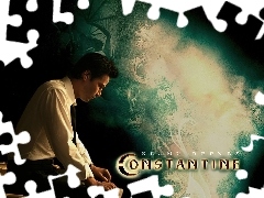 Keanu Reeves, siedzi, Constantine