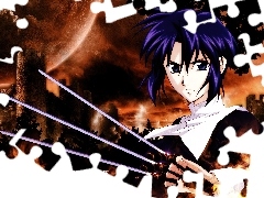 miecze, zamek, Shingetsutan Tsukihime