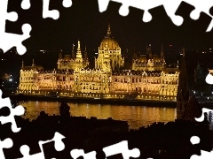 Oświetlenie, Budapeszt, Parlament