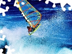na fali, Windsurfing