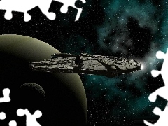 pojazd, kosmos, gwiazdozbiór, Star Wars, kosmiczny, planety