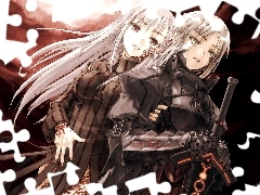dziewczyny, miecz, Fate Stay Night