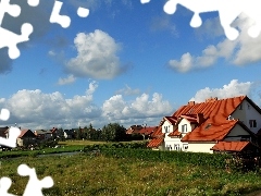 Domy, Staw, Wieś