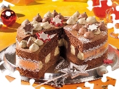 Czekoladowy, Gwiazdka, Tort