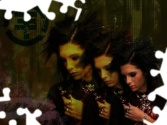 Kobieta, czaszka, Tokio Hotel