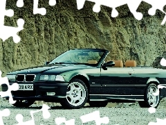 Cabriolet, Zielony, BMW 3, E36